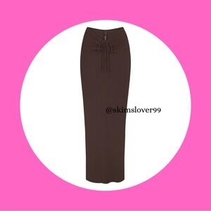 SKIMS - Soft Lounge Ruched Long Skirt